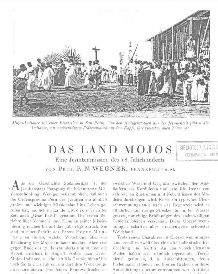 Das Land Mojos : eine Jesuitenmission des 18. Jahrhunderts /